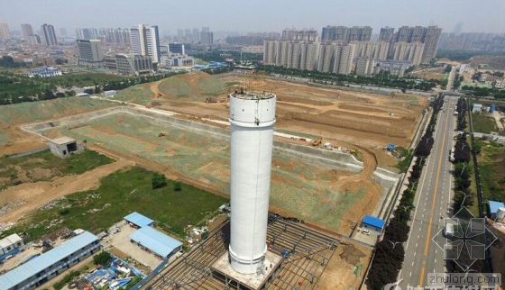 除霾試驗裝置除霾塔項目主體封頂